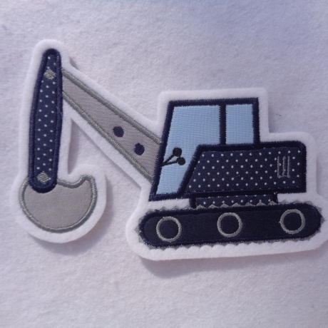 Applikation/Aufnäher Bagger