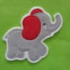 Applikation/Aufnäher süsser kleiner Elefant