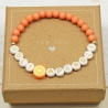 Perlenarmband Aperol, Freundschaftsarmband, Geschenk, Boho Hippie
