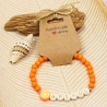 Perlenarmband Aperol, Freundschaftsarmband, Geschenk, Boho Hippie