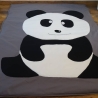 Krabbeldecke Panda, Patchwork, Kuscheldecke, Tagesdecke