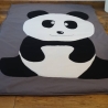 Krabbeldecke Panda, Patchwork, Kuscheldecke, Tagesdecke
