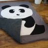 Krabbeldecke Panda, Patchwork, Kuscheldecke, Tagesdecke