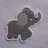 Applikation/Aufnäher süsser kleiner Elefant auch mit Bügelfolie