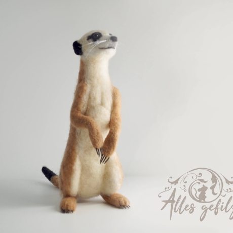 Erdmännchen, gefilzt