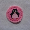 Applikation/Aufnäher Mini-Button Pinguin