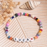 Personalisiertes Armband, Name, Herz, Freundschaftsarmband, bunt