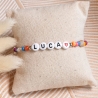 Personalisiertes Armband, Name, Herz, Freundschaftsarmband, bunt