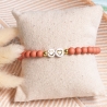 Smiley Armband mit Herz, Perlenarmband, Freundschaftsarmband