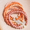 Smiley Armband mit Herz, Perlenarmband, Freundschaftsarmband