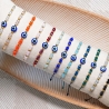 Evil Eye Makramee-Armband, Freundschaftsarmband, Perlenarmband