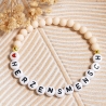 Perlenarmband Herzensmensch, Freundschaftsarmband, Mutmacher