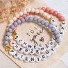 Perlenarmband Herzensmensch, Freundschaftsarmband, Mutmacher