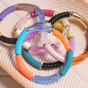 Armband, Tubeperlen, Armreif, Röhrenperlen, bunt, Festival