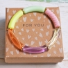 Tubeperlen Armband, bunt, Armreif, Röhrenperlen, Festival