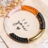 Armband, Tubeperlen, Armreif, Röhrenperlen, bunt, Festival