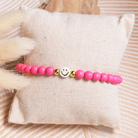 Smiley Armband, Perlenarmband, Freundschaftsarmband, Geschenk