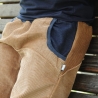 Pumphose Cord, Camel/Blau