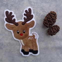 Applikation, Aufnäher, Applikation süsses Rentier