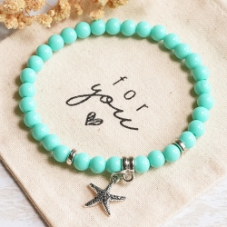 Seestern Perlenarmband – Freundschaftsarmband Boho Glücksarmband