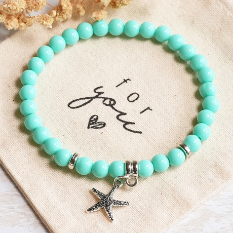 Seestern Perlenarmband – Freundschaftsarmband Boho Glücksarmband