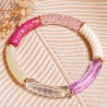 Buntes Boho Armband aus Röhrenperlen – Armreif Handmade, Festival