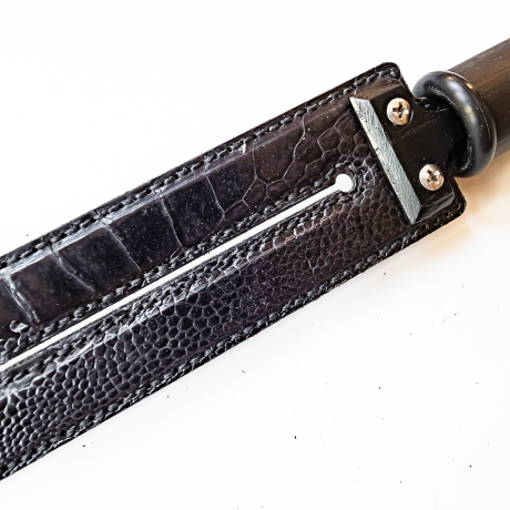 Tawse/Strauss/Schwarz. 51cm/20, aus geschichtetem Leder
