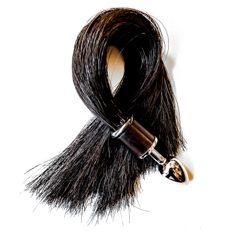 Kentauros/Black. Anal-Plug mit echtem Rosshaar-Schweif