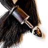 Kentauros/Black. Anal-Plug mit echtem Rosshaar-Schweif