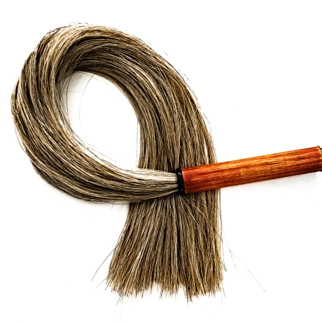 Pretty Little Horses/Silver. 81cm/32 Rosshaar-Flogger
