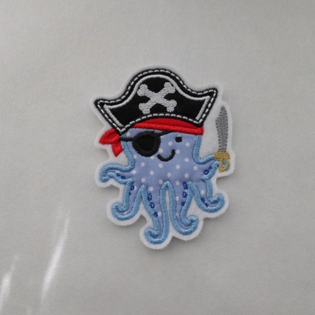 Aufnäher/Applikation - Piraten Krake