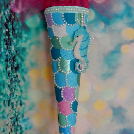 Schultüte Meerjungfrau Zuckertüte Rohling für Mädchen mermaid