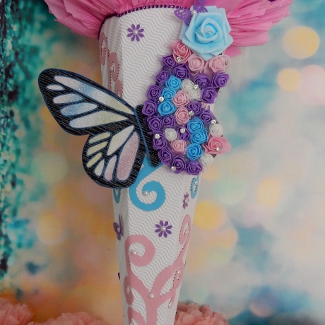 Schultüte Schmetterling   Zuckertüte
