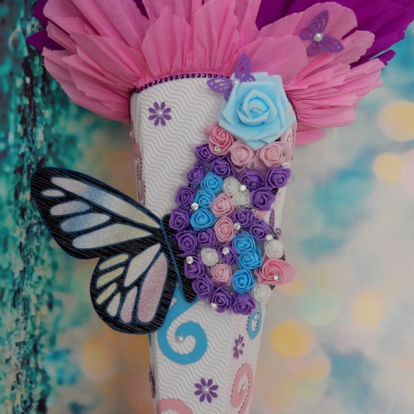 Schultüte Schmetterling   Zuckertüte