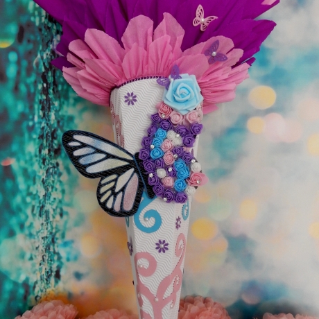 Schultüte Schmetterling   Zuckertüte