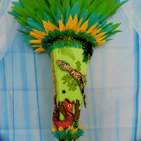 Schultüte Gecko Dschungel Zuckertüte