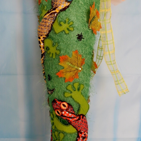 Schultüte Gecko Dschungel  Zuckertüte + Inlettkissen
