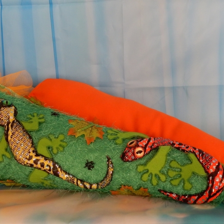 Schultüte Gecko Dschungel  Zuckertüte + Inlettkissen