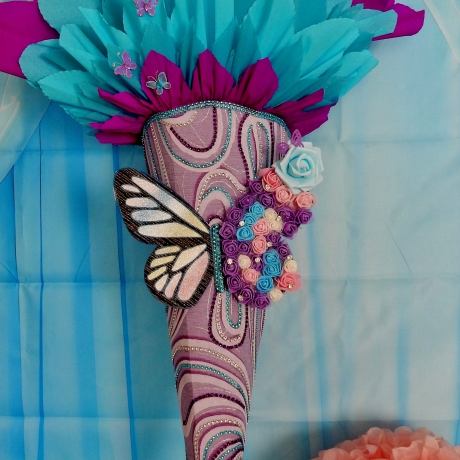 Schultüte Schmetterling   Zuckertüte