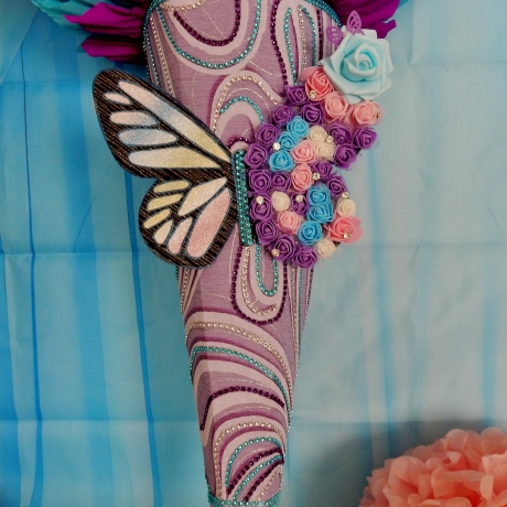 Schultüte Schmetterling   Zuckertüte