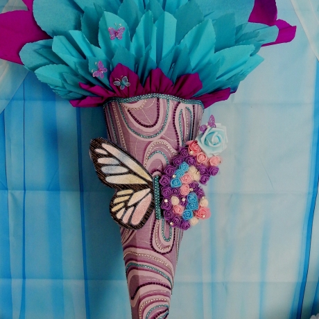 Schultüte Schmetterling   Zuckertüte