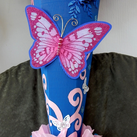 Schultüte Schmetterling   Zuckertüte