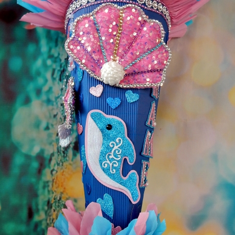 Schultüte Delfin Zuckertüte Delphin