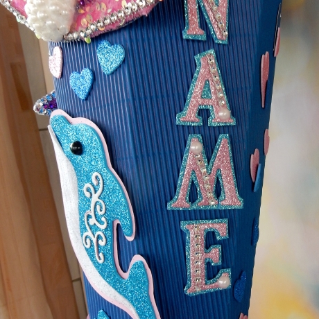 Schultüte Delfin Zuckertüte Delphin