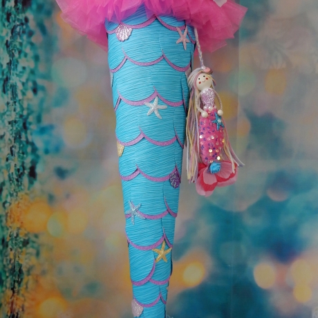 Schultüte Meerjungfrau Zuckertüte Rohling für Mädchen mermaid