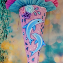 Schultüte Delfin Zuckertüte Delphin