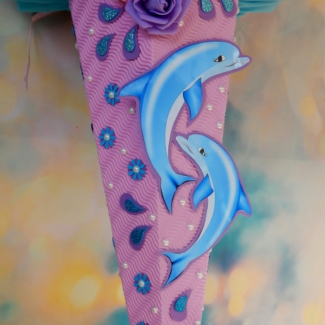 Schultüte Delfin Zuckertüte Delphin