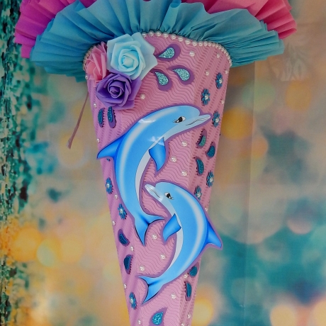 Schultüte Delfin Zuckertüte Delphin