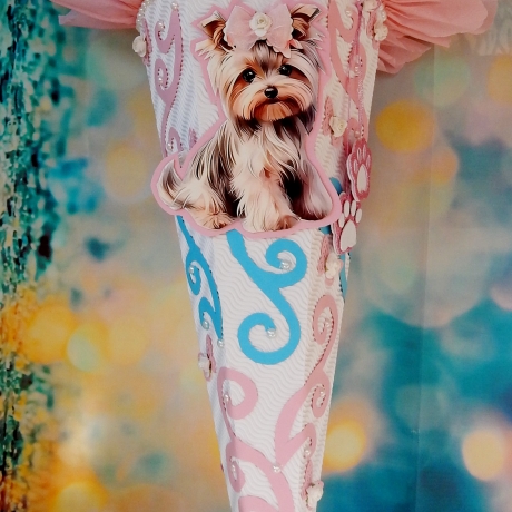 Schultüte Hund Zuckertüte Schmetterling