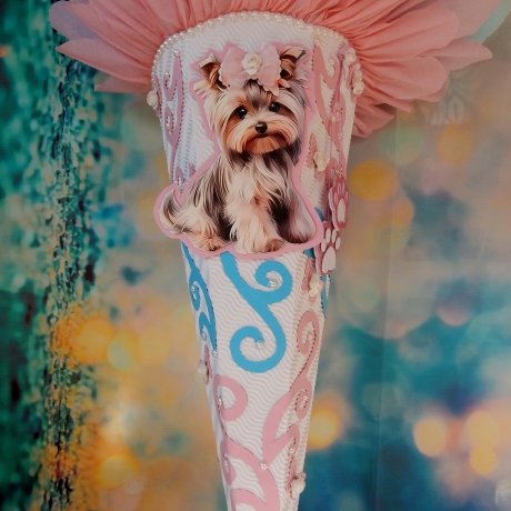 Schultüte Hund Zuckertüte Schmetterling